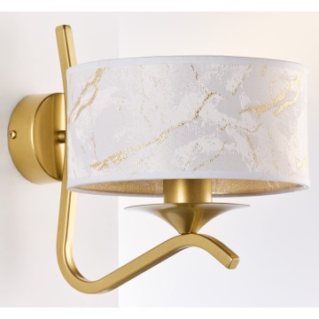 Jupiter 2111 - Applique murale KASZMIR 1xE27/15W/230V blanc/doré/décor marbre