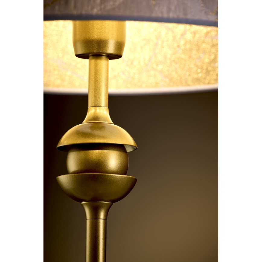 Jupiter 2112 - Lampe de table KASZMIR 1xE27/15W/230V blanche/dorée/décor marbre