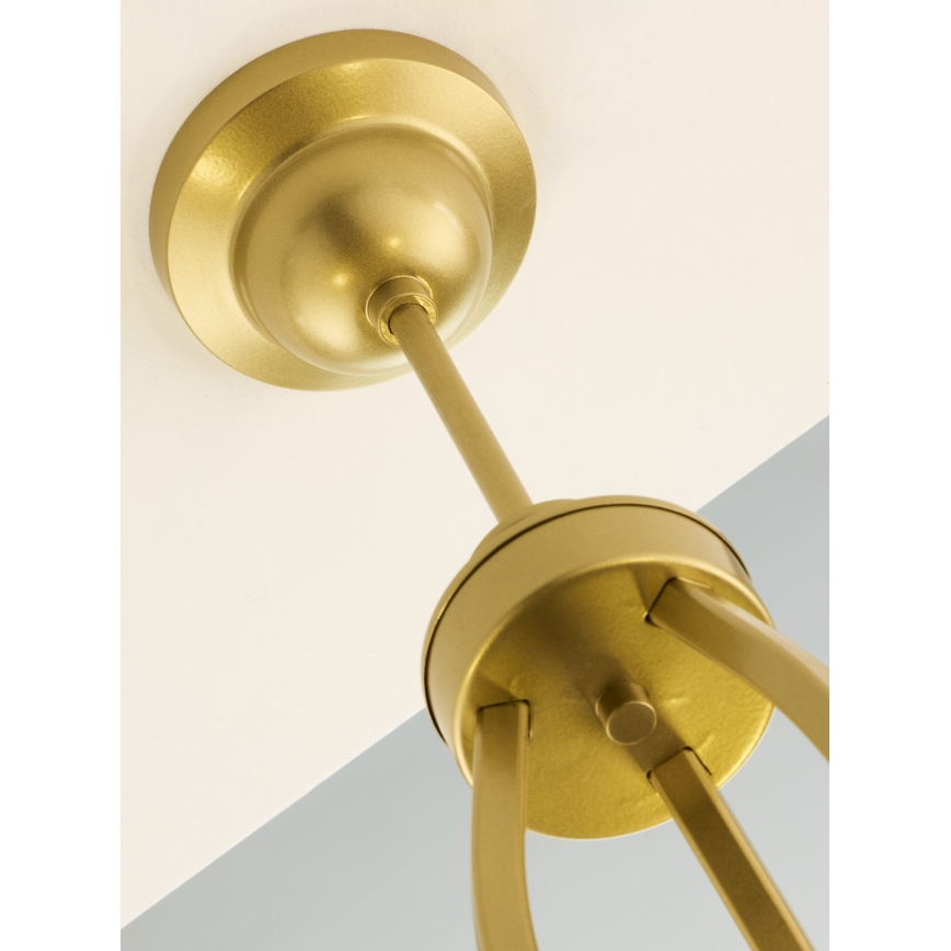 Jupiter 2113 - Lustre sur tige KASZMIR 3xE27/15W/230V bleu/doré