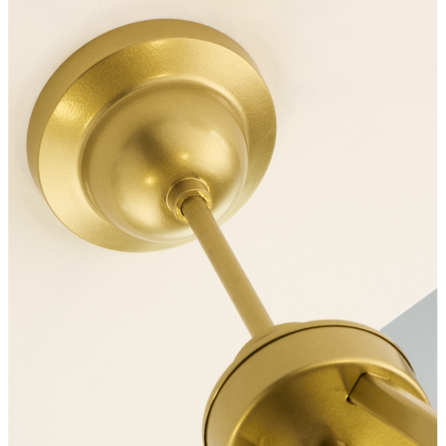 Jupiter 2114 - Lustre sur tige KASZMIR 5xE27/15W/230V bleu/doré