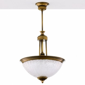 Jupiter 2134 - Lustre sur tige CARMEN 1xE27/15W/230V bronze/patine