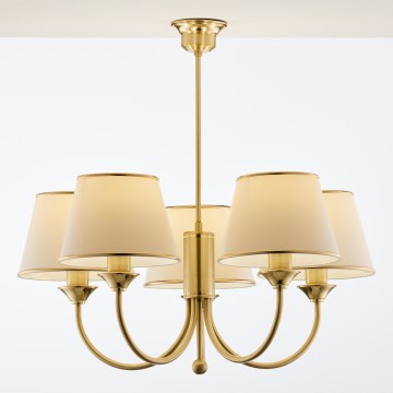 Jupiter 286 - CL 5 - Lustre sur tige CLASSIC 5xE27/60W/230V
