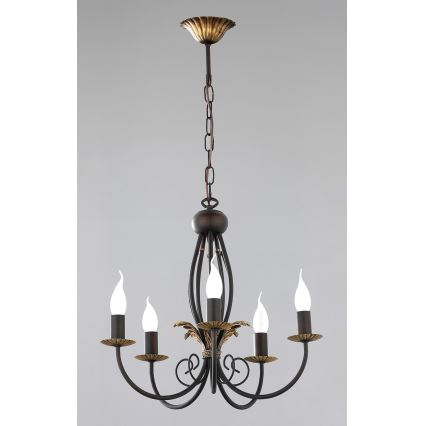 Jupiter 592 - PR 5 -  Lustre avec chaîne PORTO 5xE14/40W/230V