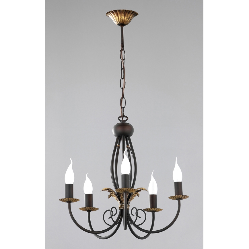 Jupiter 592 - PR 5 -  Lustre avec chaîne PORTO 5xE14/40W/230V