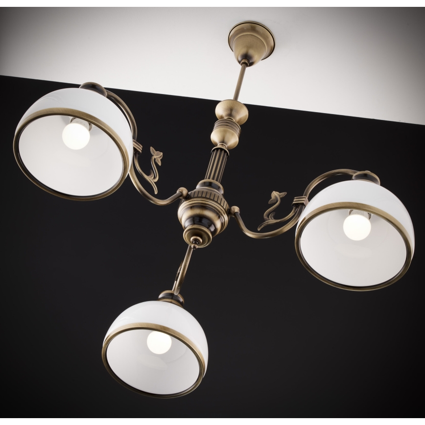 Jupiter 622 - ZU 3 - Suspension sur tige ZEUS 3xE27/60W/230V