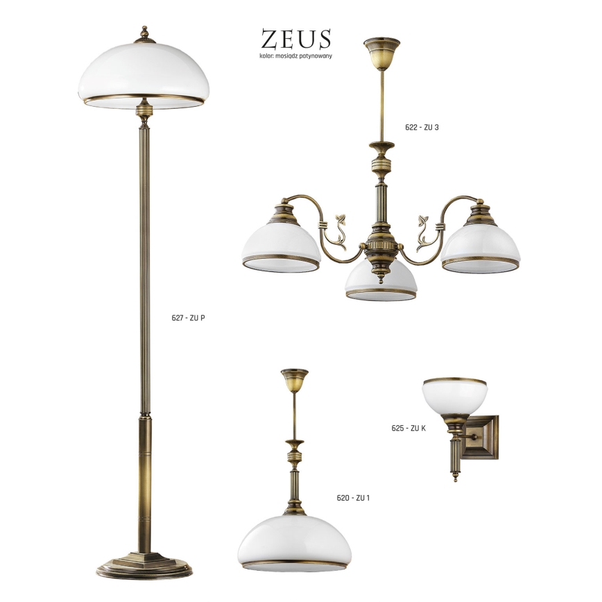 Jupiter 627 - ZU P - Lampadaire ZEUS 2xE27/60W/230V