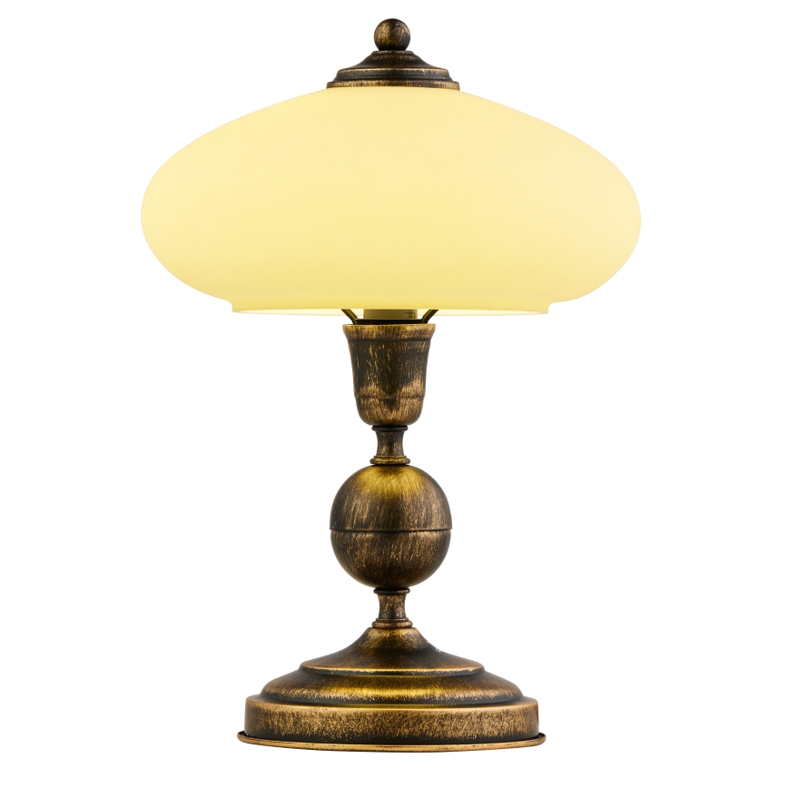 Jupiter - Lampe de table BOLERO 1xE14/40W/230V beige/bronze/patine