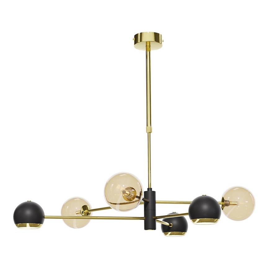 Jupiter - Verre de rechange pour lustre MOKA G9, Ø 12 cm, beige fumé