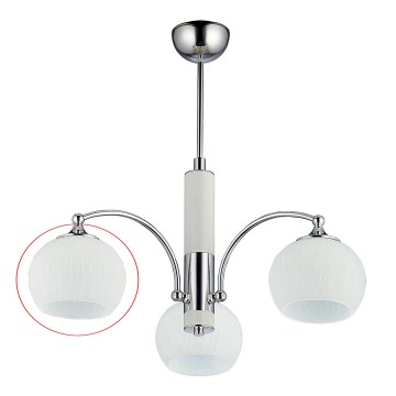 Jupiter - Verre de rechange universel LARGO E27 d. 15 cm blanc