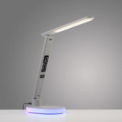 JUST LIGHT. 11018-16 - LED RGBW Lampe de table tactile dimmable avec chargement sans fil TINA LED/4W/230V blanche