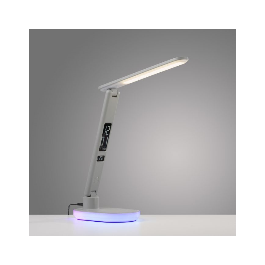 JUST LIGHT. 11018-16 - LED RGBW Lampe de table tactile dimmable avec chargement sans fil TINA LED/4W/230V blanche