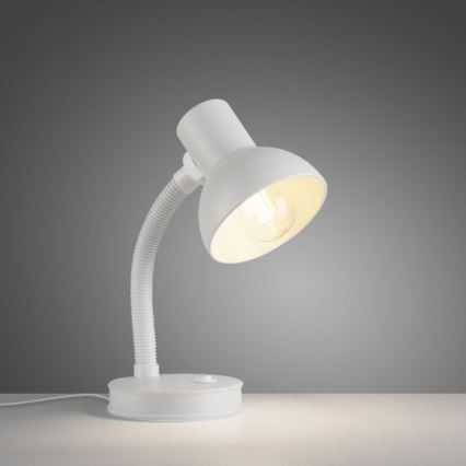 JUST LIGHT. 11080-16 - Lampe de table flexible FLEXI 1xE27/25W/230V blanche