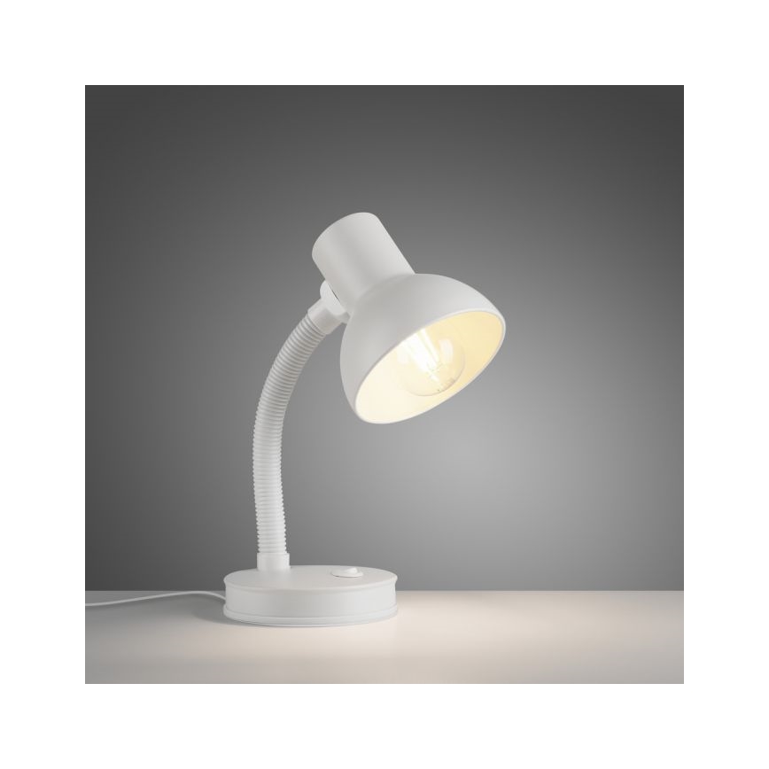 JUST LIGHT. 11080-16 - Lampe de table flexible FLEXI 1xE27/25W/230V blanche