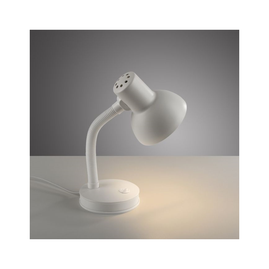 JUST LIGHT. 11080-16 - Lampe de table flexible FLEXI 1xE27/25W/230V blanche