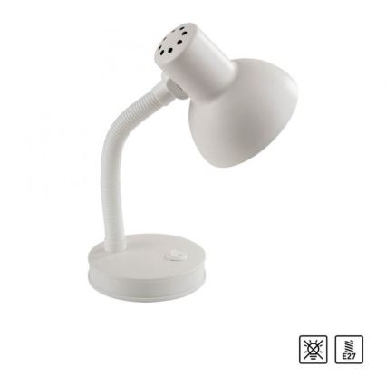 JUST LIGHT. 11080-16 - Lampe de table flexible FLEXI 1xE27/25W/230V blanche