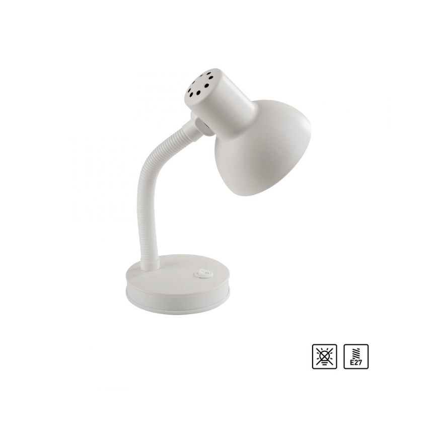 JUST LIGHT. 11080-16 - Lampe de table flexible FLEXI 1xE27/25W/230V blanche