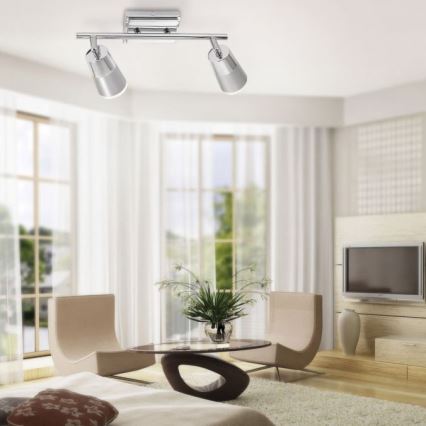 JUST LIGHT. 11229-17 - Spot DALLI 2xLED/3,5W/230V chrome brillant