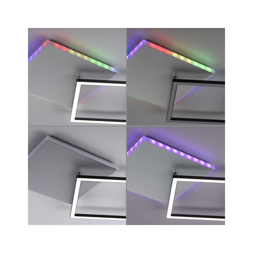 JUST LIGHT. 11327-95 - Plafonnier RGBW à intensité variable RENDA LED/31W/230V 2700-5000K + télécommande
