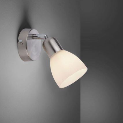 JUST LIGHT. 11951-55 - Spot mural KARO 1xE14/40W/230V chrome mat