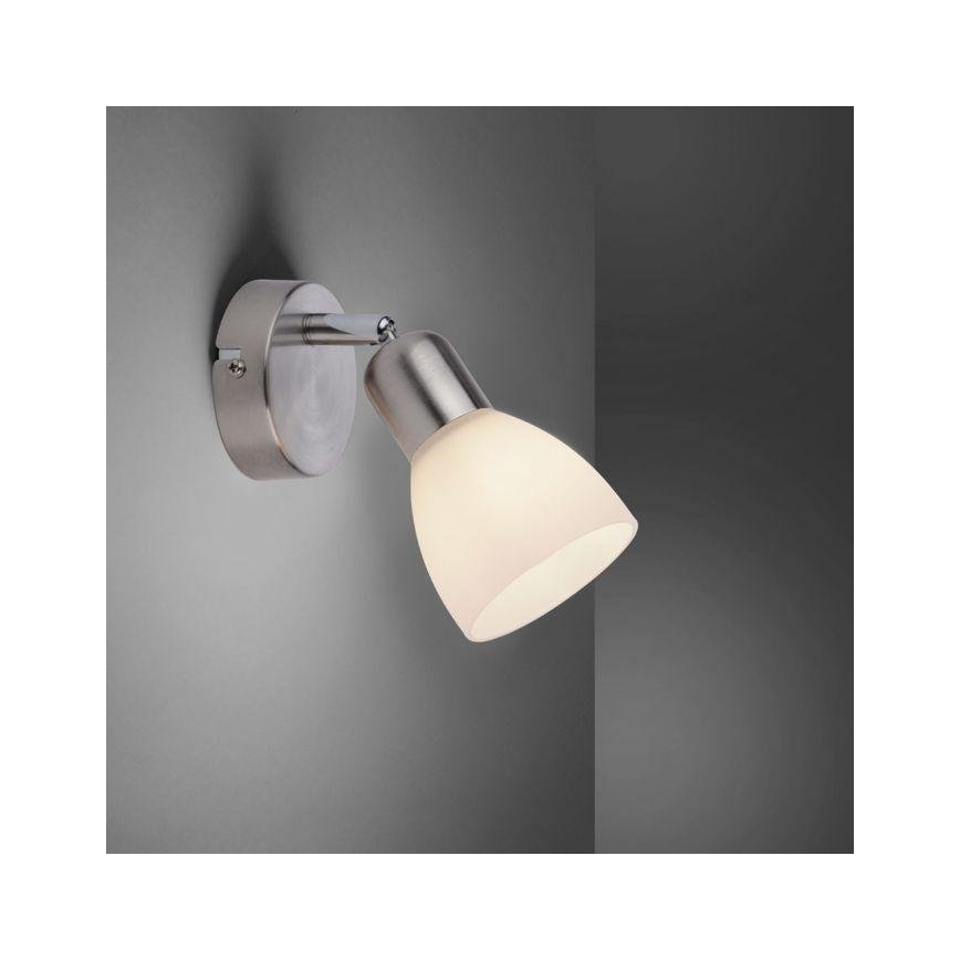 JUST LIGHT. 11951-55 - Spot mural KARO 1xE14/40W/230V chrome mat