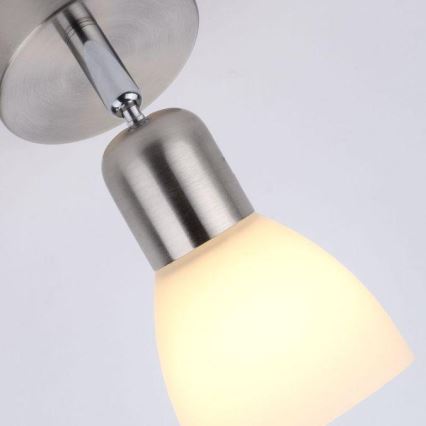 JUST LIGHT. 11951-55 - Spot mural KARO 1xE14/40W/230V chrome mat