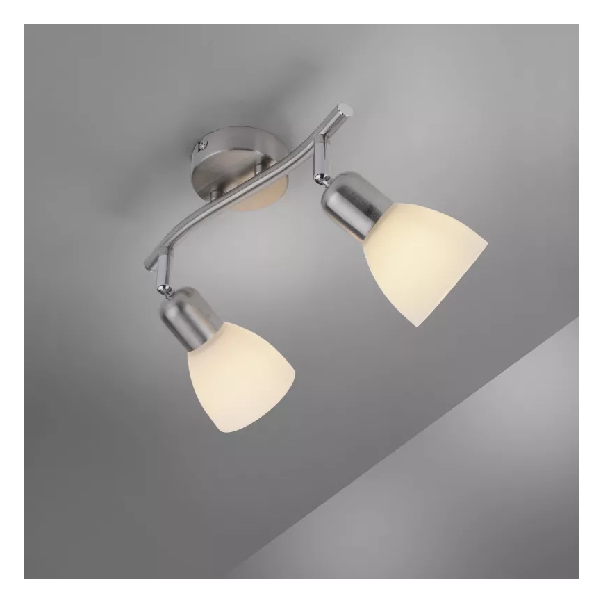 JUST LIGHT. 11952-55 - Spot KARO 2xE14/40W/230V chrome mat