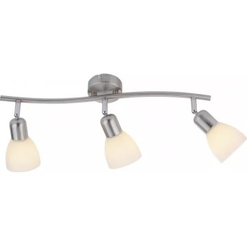 JUST LIGHT. 11953-55 - Spot KARO 3xE14/40W/230V chrome mat