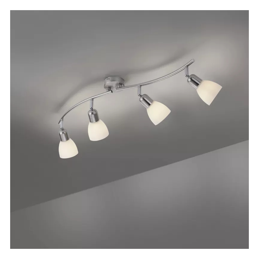 JUST LIGHT. 11954-55 - Spot KARO 4xE14/40W/230V chrome mat