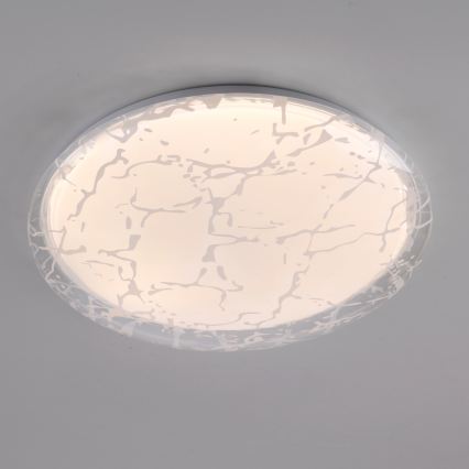JUST LIGHT. 14008-16 - Plafonnier LED dimmable ART PLAFO LED/20W/230V 2700-6500K Ø 38 cm blanc + télécommande