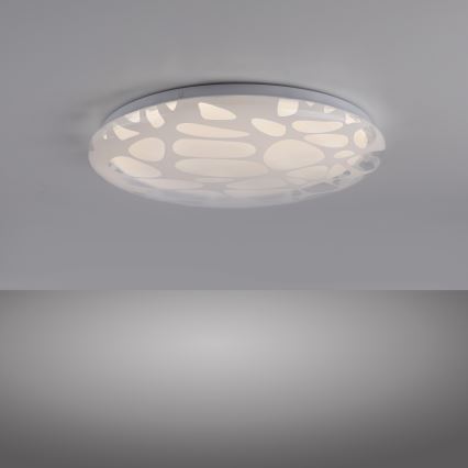 JUST LIGHT. 14009-16 - Plafonnier LED dimmable ART PLAFO LED/20W/230V 2700-6500K Ø 38 cm blanc + télécommande