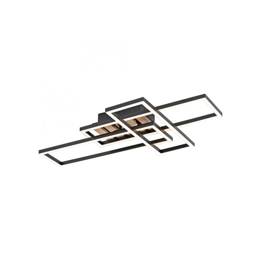 JUST LIGHT. 14051-79 - Plafonnier LED AKUSTIKA LED/20,5W/230V chêne/noir
