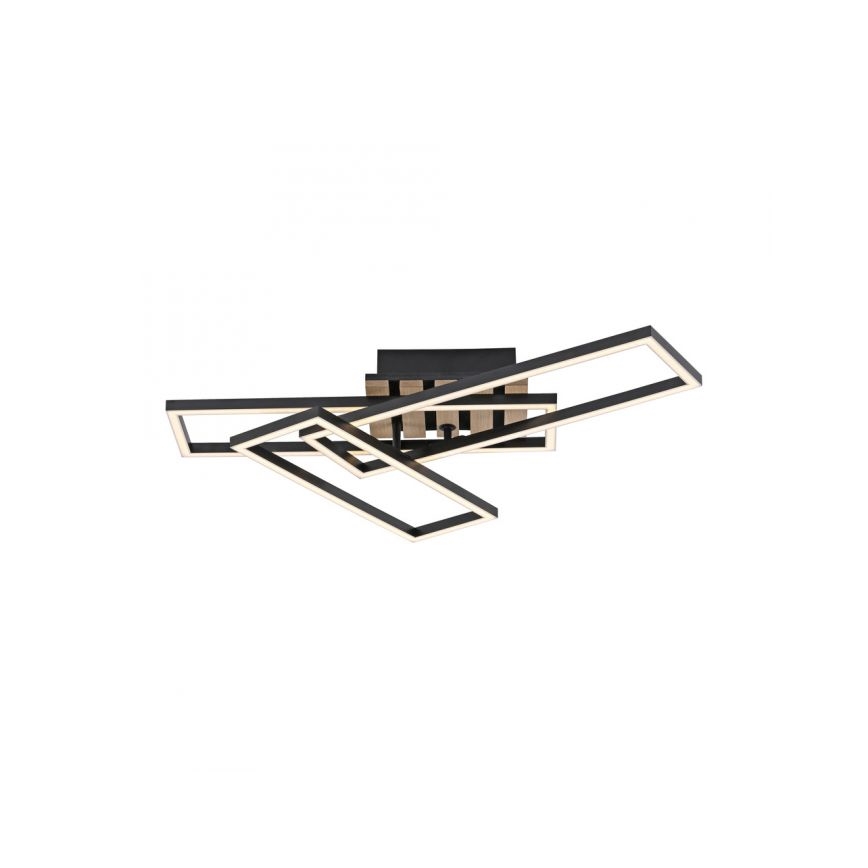 JUST LIGHT. 14051-79 - Plafonnier LED AKUSTIKA LED/20,5W/230V chêne/noir
