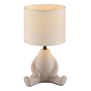 JUST LIGHT. 14190-39 - Lampe de table TED 1xE27/25W/230V beige