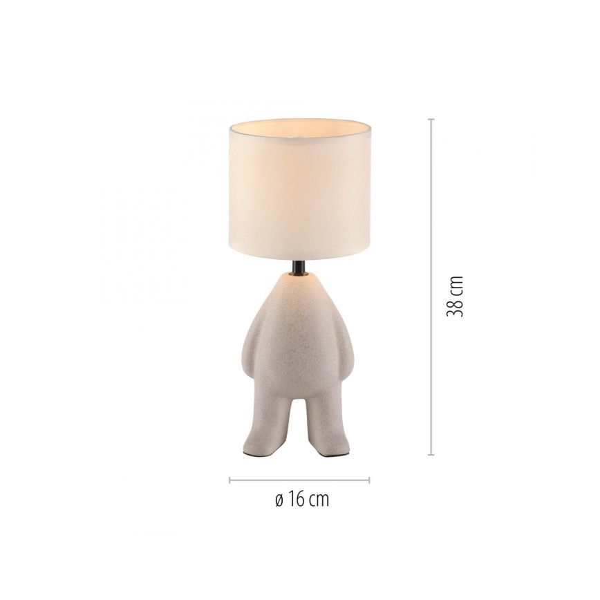 JUST LIGHT. 14191-39 - Lampe de table TED 1xE27/25W/230V beige