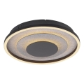 JUST LIGHT. 14409-21 - Plafonnier LED GLITTY LED/22W/230V Ø 40 cm noir