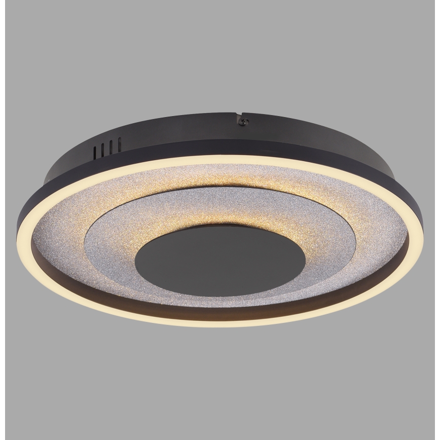 JUST LIGHT. 14409-21 - Plafonnier LED GLITTY LED/22W/230V Ø 40 cm noir