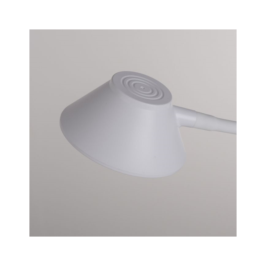 JUST LIGHT. 14414-16 - Lampe de bureau LED dimmable flexible avec chargement sans fil PUCKI LED/4,5W/230V blanche