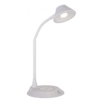 JUST LIGHT. 14414-16 - Lampe de bureau LED dimmable flexible avec chargement sans fil PUCKI LED/4,5W/230V blanche