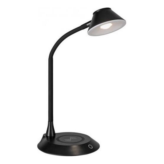 JUST LIGHT. 14414-18 - Lampe de table flexible à touche et dimmable avec chargement sans fil PUCKI LED/4,5W/230V noire