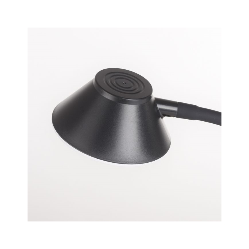JUST LIGHT. 14414-18 - Lampe de table flexible à touche et dimmable avec chargement sans fil PUCKI LED/4,5W/230V noire
