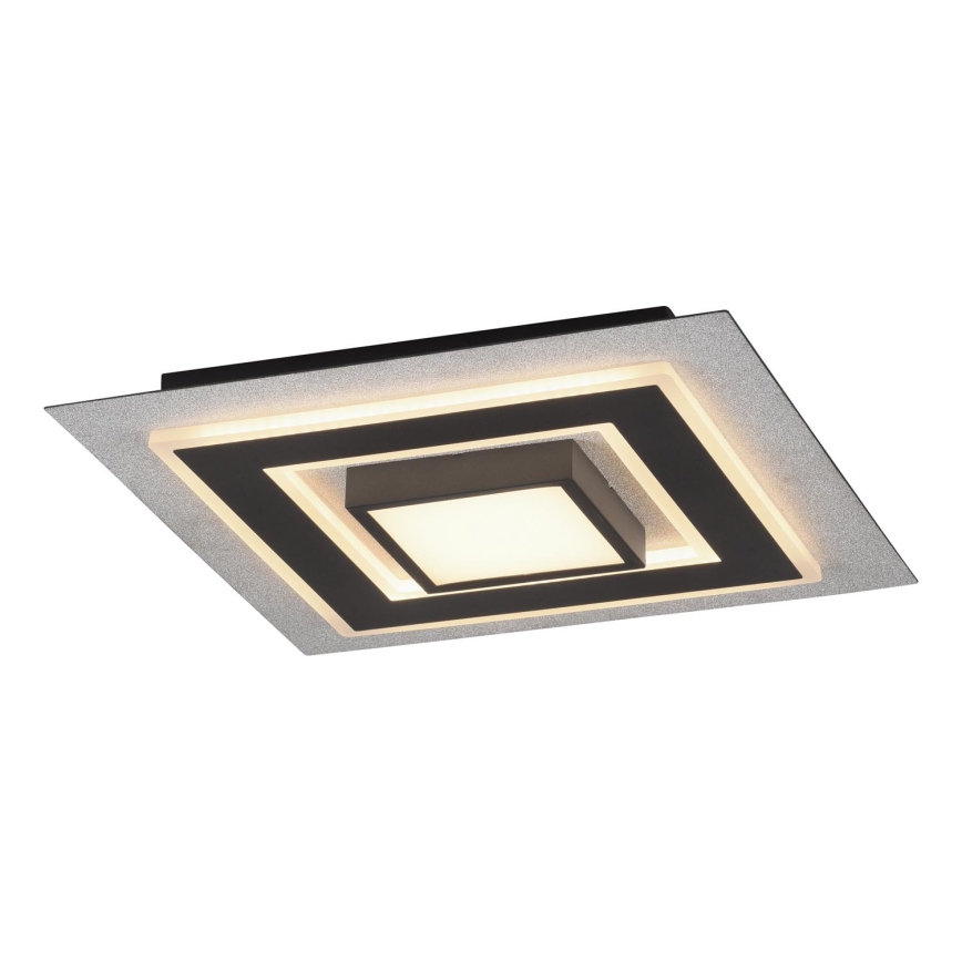 JUST LIGHT. 14439-21 - Plafonnier LED CICHIO LED/18,5W/230V + LED/9W 40x40 cm noir