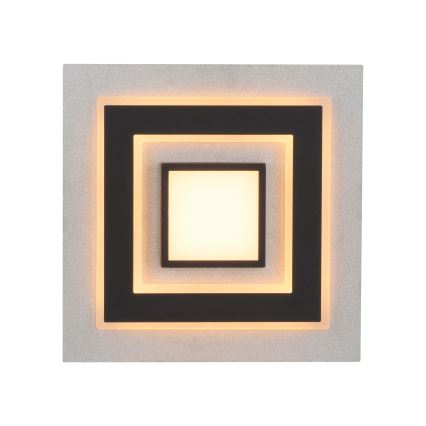 JUST LIGHT. 14439-21 - Plafonnier LED CICHIO LED/18,5W/230V + LED/9W 40x40 cm noir