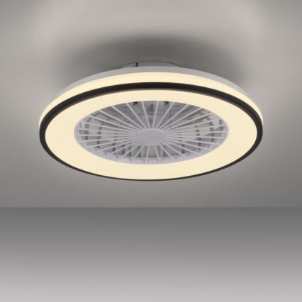 JUST LIGHT. 14447-18 - Ventilateur de plafond LED RGBW dimmable avec éclairage LENO LED/44W/230V 3000-6500K Ø 48,6 cm blanc + télécommande