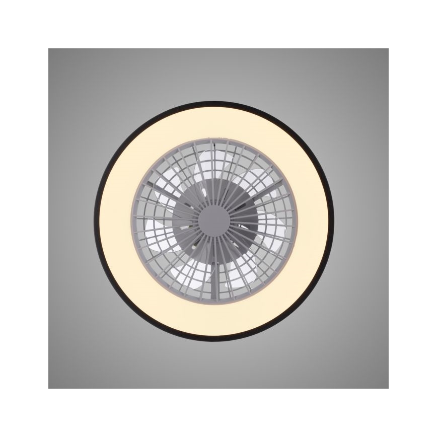 JUST LIGHT. 14447-18 - Ventilateur de plafond LED RGBW dimmable avec éclairage LENO LED/44W/230V 3000-6500K Ø 48,6 cm blanc + télécommande