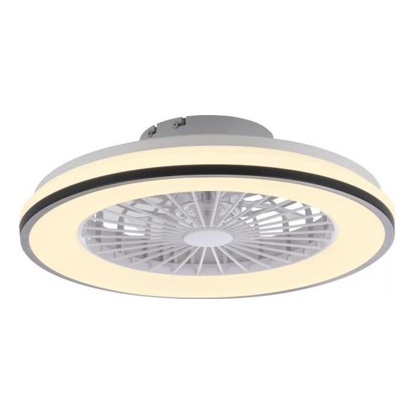 JUST LIGHT. 14447-18 - Ventilateur de plafond dimmable LED RGBW avec lumière LENO LED/44W/230V 3000-6500K Ø 48,6 cm blanc + télécommande