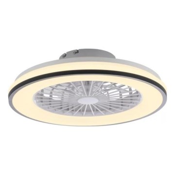 JUST LIGHT. 14447-18 - Ventilateur de plafond LED RGBW dimmable avec éclairage LENO LED/44W/230V 3000-6500K Ø 48,6 cm blanc + télécommande
