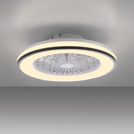 JUST LIGHT. 14447-18 - Ventilateur de plafond dimmable LED RGBW avec lumière LENO LED/44W/230V 3000-6500K Ø 48,6 cm blanc + télécommande