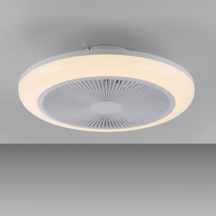 JUST LIGHT. 14623-16 - Ventilateur de plafond dimmable LED RGBW avec éclairage BRENDA LED/22W/230V 3000-6000K Ø 46 cm blanc + télécommande
