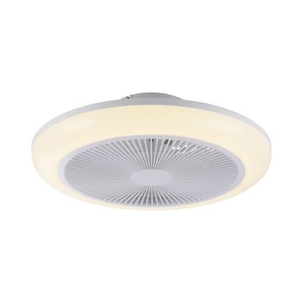 JUST LIGHT. 14623-16 - Ventilateur de plafond dimmable LED RGBW avec éclairage BRENDA LED/22W/230V 3000-6000K Ø 46 cm blanc + télécommande