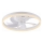 JUST LIGHT. 14624-16 - Ventilateur de plafond dimmable LED avec éclairage RITA LED/22W/230V 3000-6000K Ø 50 cm blanc + télécommande